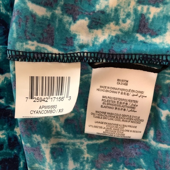 BCBG MAXAZRIA cyan one shoulder maxi dress. Size XS. - Picture 7 of 7